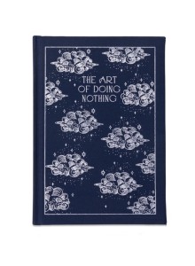 Тефтер-бележник от кадифе за самопомощ - Изкуството да не правиш нищо